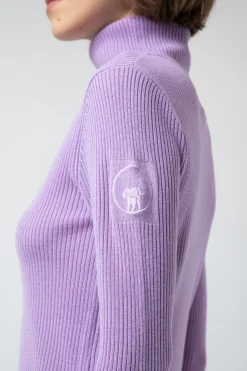 Miry-Maglia Lilla A Collo Alto