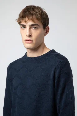 Nico-Maglia Bluette In Lana