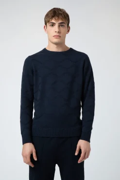 Nico-Maglia Bluette In Lana