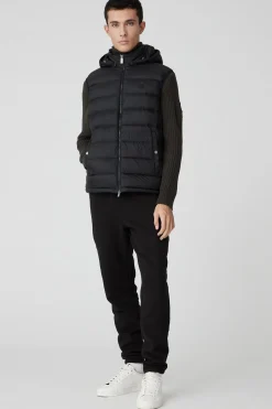 Nodie-Gilet Nero Con Cappuccio
