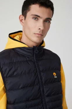 Noll-Gilet Blu Trapuntato