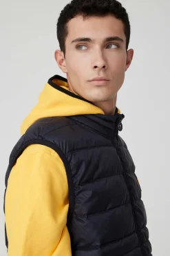 Noll-Gilet Blu Trapuntato