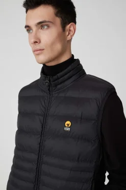 Noll-Gilet Nero Trapuntato
