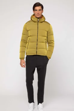 Piumino Giallo Invernale In Tinto Capo