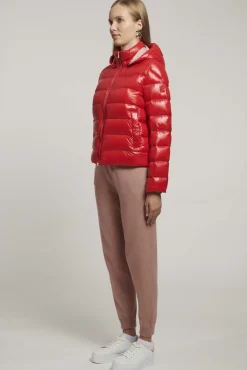 Piumino Lucido Rosso