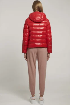 Piumino Lucido Rosso