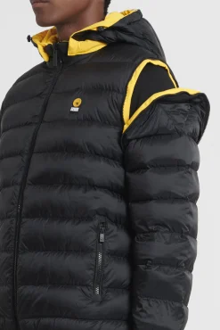 Piumino Nero E Giallo Indossabile In 16 Modi
