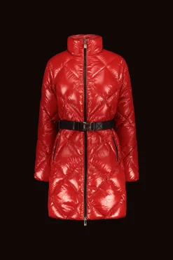 Piumino Rosso A Rombi
