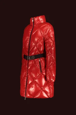 Piumino Rosso A Rombi