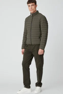 Prince-Piumino Verde In Nylon Stretch