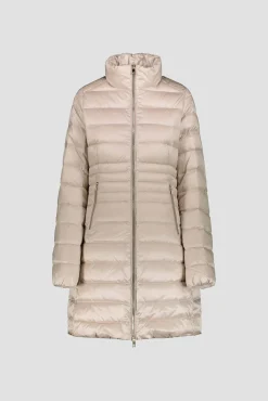 Rilie-Piumino Beige Lungo Senza Cappuccio