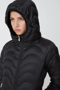 Rita-Piumino Nero Reversibile Ad Onde
