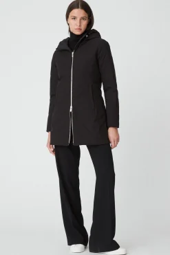 Rita-Piumino Nero Reversibile Ad Onde