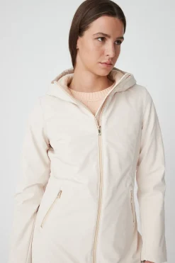 Shimoa 2.2-Giacca Lunga Beige In Softshell