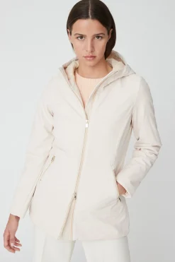 Shimoa 2.2-Giacca Lunga Beige In Softshell