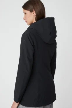 Shimoa 2.2-Giacca Lunga Nera In Softshell