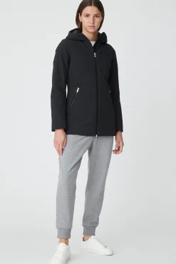 Shimoa 2.2-Giacca Lunga Nera In Softshell