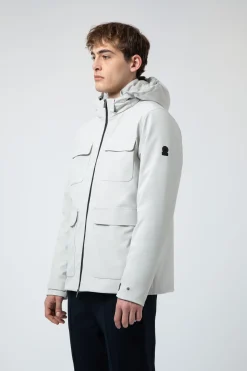 Sohar-Giacca Beige In Softshell