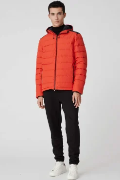 Stevenson 2.0-Piumino Invernale Rosso Con Cappuccio