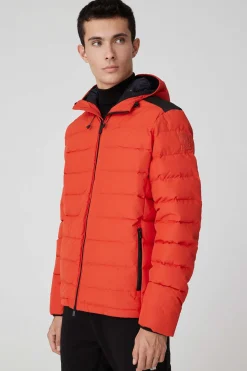 Stevenson 2.0-Piumino Invernale Rosso Con Cappuccio