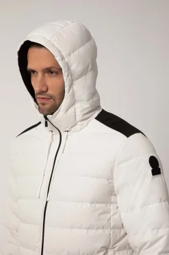 Stevenson 2.0-Piumino Invernale Bianco Con Cappuccio