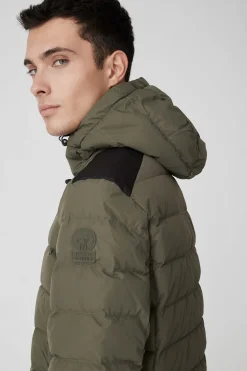 Stevenson 2.0-Piumino Invernale Verde Militare Con Cappuccio