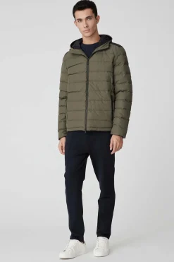 Stevenson 2.0-Piumino Invernale Verde Militare Con Cappuccio