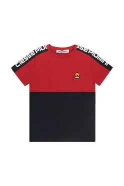 Tanos Boy-T Shirt Blu E Rossa Da Bambino
