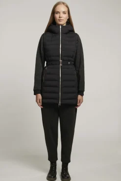 Vestal-Piumino Smanicato Con Cintura